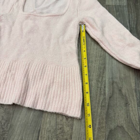 Mango MNG coquette textured knit square neck sweater - Picture 5 of 6